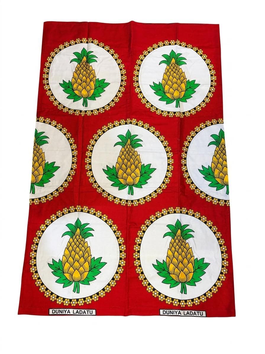 Salouva Nambawane Rouge Motif Ananas