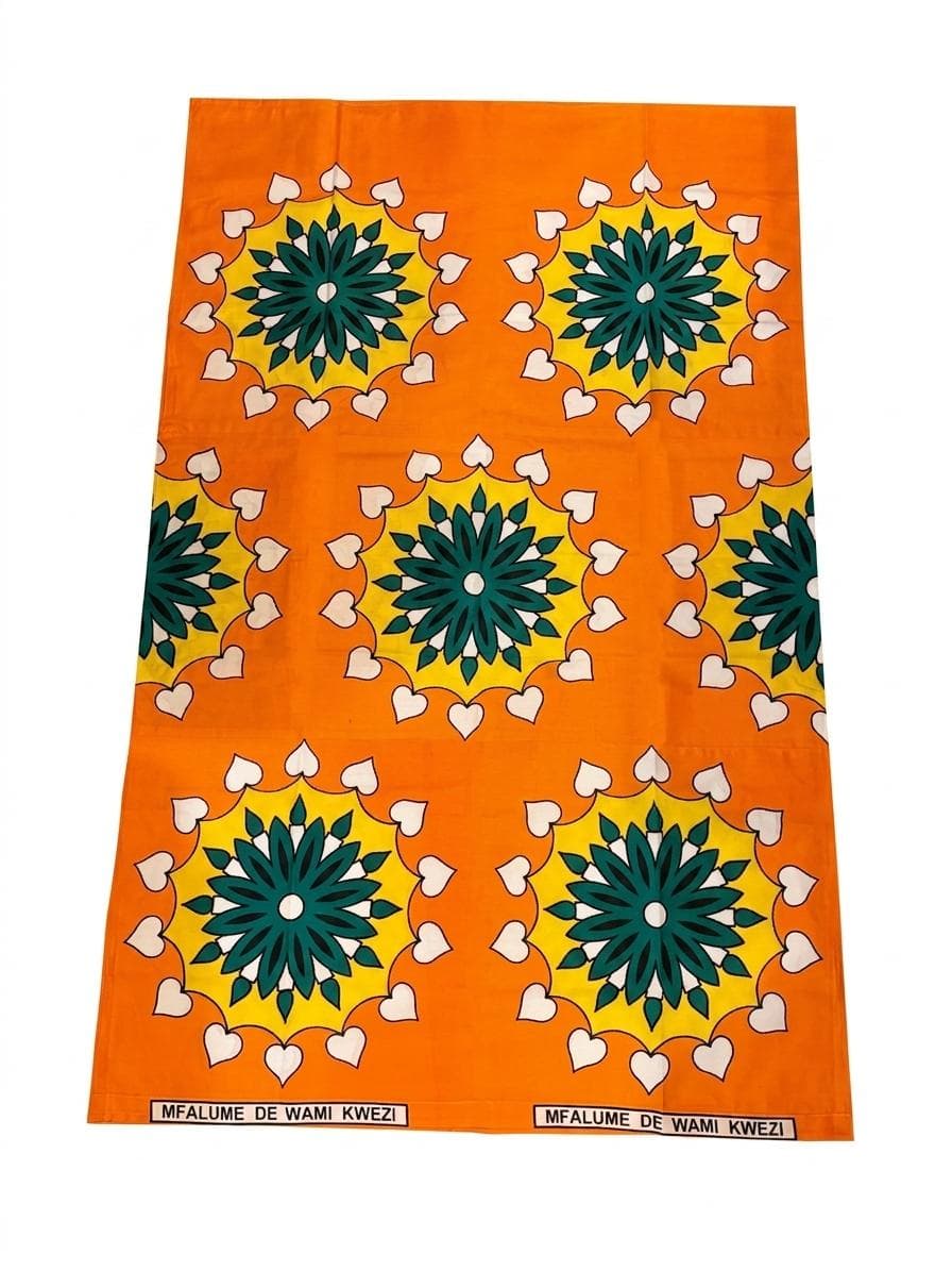 Salouva Nambawane Orange Motif Floral